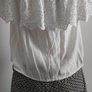 Style Envy White Eyelet Blouse